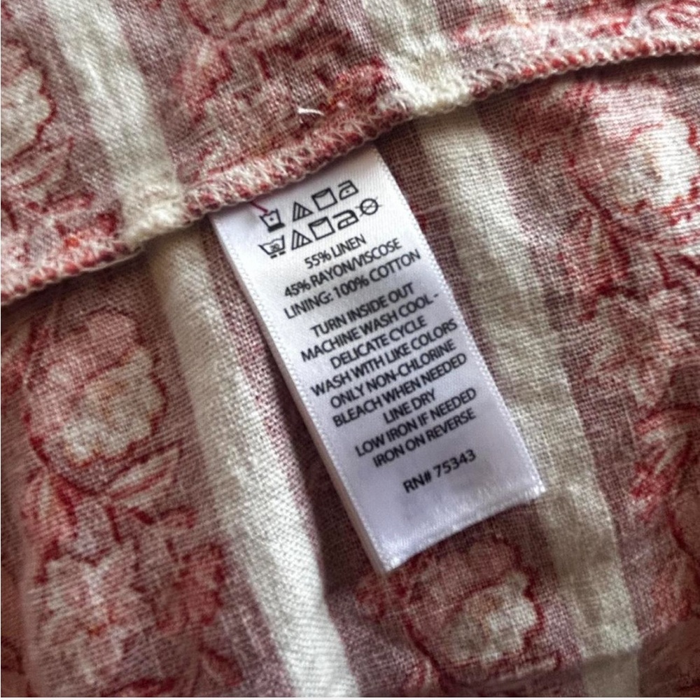 Rachel Zoe Linen Blend Floral Boho Maxi Dress XL - Picture 5 of 16